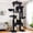 Dark Gray, variant on Globlazer 78" Multi-Level Large Cat Tree and Tower Condo for Indoor Cats with Sisal Scratching Posts, Condos, Hammock & Hammock, Dark Gray