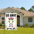 thumbnail image 2 of Jbralid Go Away Frog In Cowboy Hat Garden Flag For Spring Summer Home Outdoor Garden Yard Door Decor 12x18 inch, 2 of 5