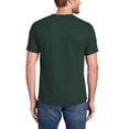 thumbnail image 4 of Hanes Men’s Beefy-T Heavyweight Cotton Crew Neck T-Shirt, Short Sleeve, Deep Forest, 1-Pack, S-3XL, 4 of 5