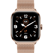 ICE-WATCH - Ice Smart 2.0 - Square Rose-Gold Connected Watch with Metal Strap - 023331 (1.7 Inches) - iOS, Android Water Resistant Smartwatch - Bluetooth, Pedometer, Games