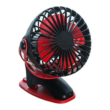 

Clip On Fan Rechargeable Desk Fan Battery Operated Portable Fan with Stroller Fan USB Personal Fan for Home Office and Outdoor black