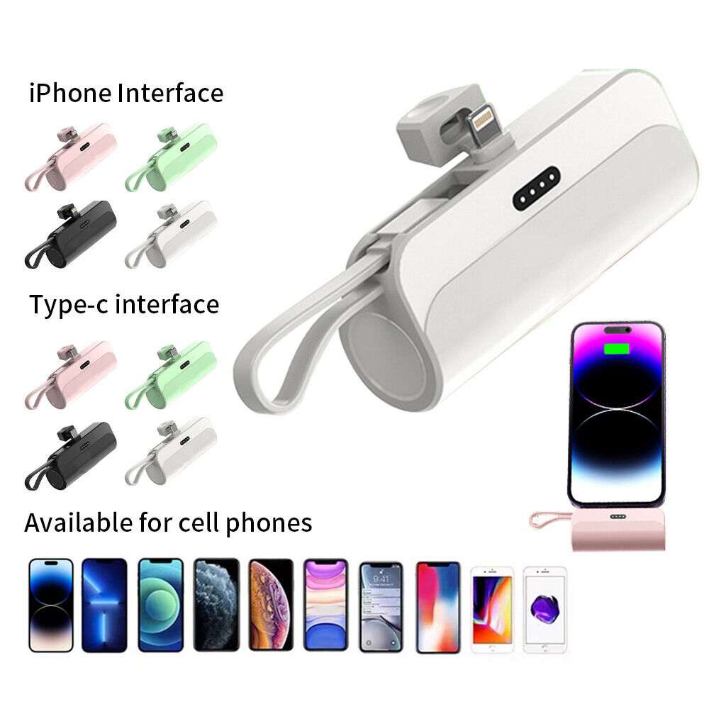 YHY 5000mAh Portable Chargers for iPhone, Mini Fast Charging 20W PD