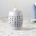 thumbnail image 2 of Sigtua 17 in. Garden Stool, Side Table Indoor Ceramic, Outdoor Stool, Patio Decor, White, 2 of 6