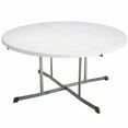 thumbnail image 1 of Lifetime Table Ronde Commerciale Pliante en Deux de 152,4 cm (60 Po), Blanc/gris, 1 Unité, 1 of 2