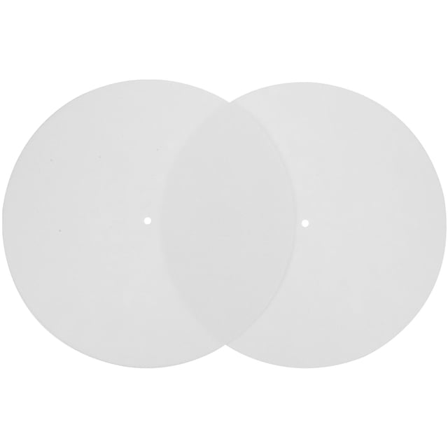 White Felt Turntable Mats for Home Use Anti-slip and Protective with Exquisite Craftsmanship 2pcs