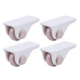 thumbnail image 2 of 4Pcs Self Caster Wheels Paste Type Universal Pulley Roller Ball Swivel Wheels for Trolley Drawer Bins Bottom Furniture Storage Box , pink, 2 of 8
