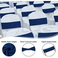 thumbnail image 3 of 150 Pcs Spandex Chair Sashes Bows Stretch Chair Cover Bands Elastic Ties Bands Slider Sashes Without Buckle Decorations for Wedding Party Events Ceremony Birthday(Navy Blue), 3 of 14