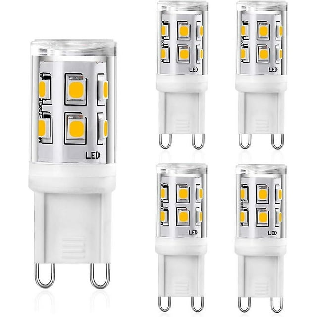 G9 Led 2w, 20w 25w G9 Halogen Equivalent, 200lm Warm White 3000k Led Bulb G9 Lamp, Cri 80, 360 Degree Angle, Ac 220-240v, Not Dimmable, Pack Of 5 [ene