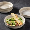 thumbnail image 4 of AmorArc 8.75'' Large Ceramic Pasta Bowls, 38oz Stoneware Pasta Serving Bowls Set of 4 for Kitchen, Wide Bowls for Fruit,Pasta,Salad,Oatmeal,Meal, Microwave Safe, Reactive Glaze-Cappuccino, 4 of 7