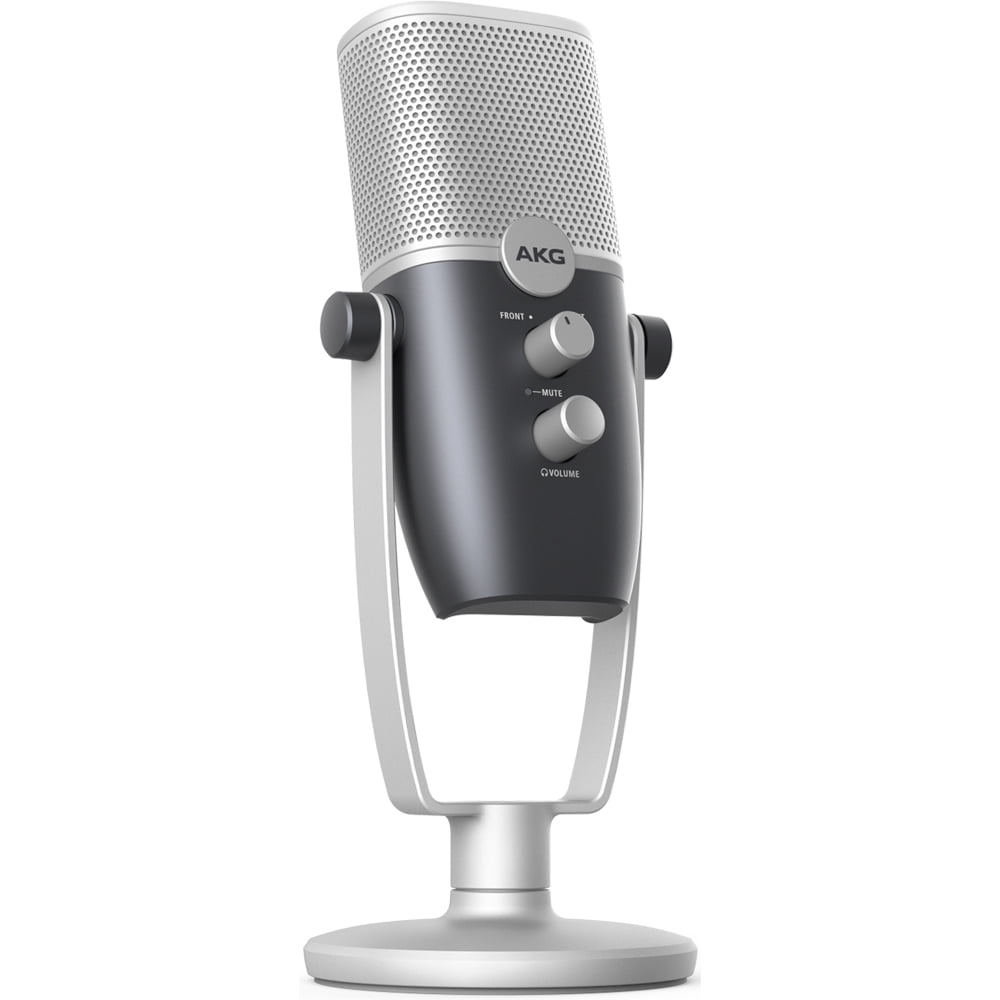 AKG AKG-C22-USB-LS Ara Two-Pattern USB Condenser Microphone, 24-bit/96kHz Bundle with Deco Gear Universal Pop Filter Microphone Wind Screen and 1 Year Extended Protection Plan