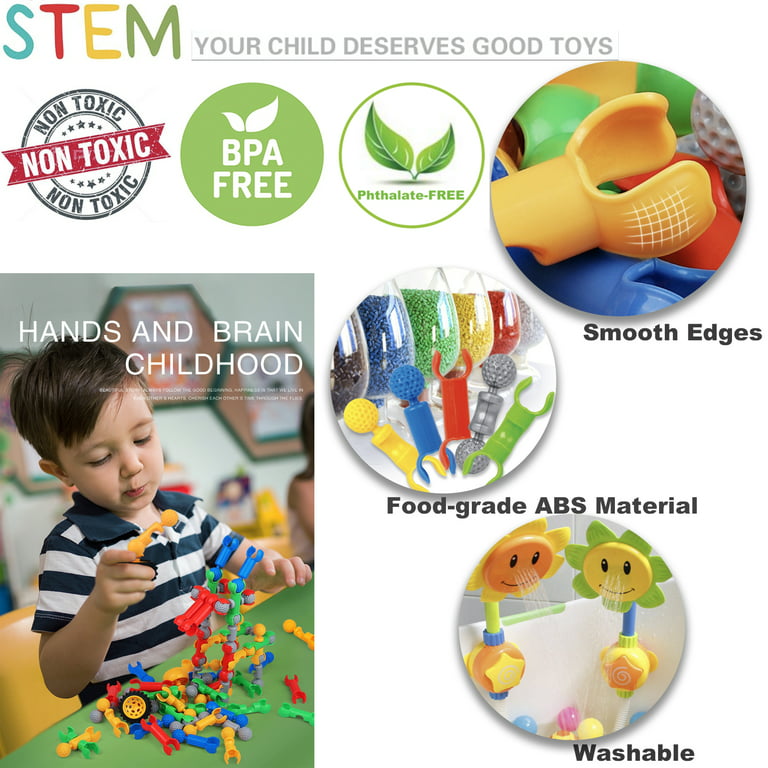 Game Toys for 4-5-6 Year-Old Boys: Building Blocks Toys for Kids Age 4-6  Year Olds Silicone Bubble Blocks Toys for 5 6 7 8 9 10 Year Old Boys Girls