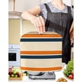 thumbnail image 2 of Orange Blue Stripe Stand Mixer Dust Cover with Storage Pocket & Handles, Minimalist Farmhouse Stripes Fits All Tilt Head & Bowl Lift Kitchen Appliance Cover Organizer Bag Accessories, 4.5-5 Quart, 2 of 6