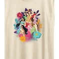thumbnail image 3 of Disney Princess - Princess Pastel Florals - Women's Short Sleeve Graphic T-Shirt, 3 of 5