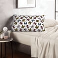 thumbnail image 6 of Lsque Bulldog Sunglasses Face Pattern Pillow Case – Soft & Cozy Throw Pillow Cover, Hypoallergenic Cushion Case for Sleeping Women with Envelope Closure-14"x20", 6 of 6