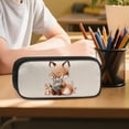 thumbnail image 6 of DISNIMO Cartoon Fox Book Print Girls Backpack, 3 Piece School Backpack Set with Lunch Bag & Pencil Case, Large Capacity Bookbag Travel Daypack Kids Teen Back to School Supplies, 6 of 7