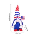thumbnail image 2 of Independence Day Gnome Figurine - Patriotic Collectible for Home Tabletop Decor, Holiday Party Displays, Indoor Outdoor Use, Shelf Accents, and American National Festival Embellishments, 10*4in, B, 2 of 5