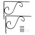 thumbnail image 3 of Soportes fijos LIUXGMXG para estantes de pared de hierro resistentes 2 juegos, 3 of 5