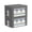 Dark Gray, variant on Clothes Storage Bins Box -Foldable Stackable Container Organizer Set with Clear Window & Carry Handles & Metal Frame - Large Capacity