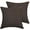 Brown, variant on Unique Bargains 2-Pack Solid Waterproof Decorative Throw Pillow Covers Green 20" x 20"