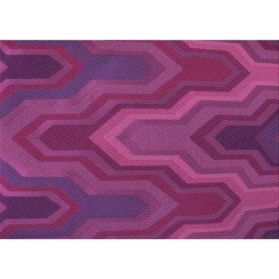 Ahgly Company Machine Washable Indoor Rectangle Transitional Magenta Pink Area Rugs, 2' x 3'