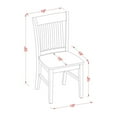 thumbnail image 2 of East West Furniture Hartland 5-piece Wood Dining Set with Nail Heads in Mahogany, 2 of 3