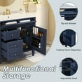 thumbnail image 5 of Euroco Freestanding Bathroom Vanity with Drawers and Cabinet Door Organizer, Modern Sink Cabinet, Easy Assembly, 5 of 9