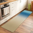 thumbnail image 2 of Blue Beige Ombre 2'x6' Runner Rugs for Hallway Kitchen Bedside Non Slip Washable, Contemporary Art Abstract Aesthetics Entryway Rug Runners with Rubber Backing, Long Carpet Runner for Laundry Room, 2 of 8
