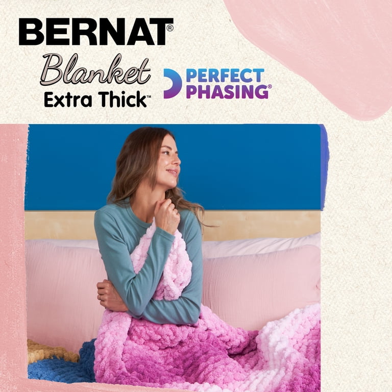 Bernat Blanket Extra Thick Perfect Phasing Yarn - Brick Red - Ben