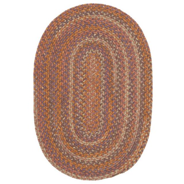 Colonial Mills Rug RU70R024X144 Rustica - Audubon Russet 2 ft. x 12 ft. Braided Rug