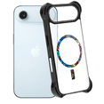 thumbnail image 3 of Mr. Gadgets Funda De Uso Rudo Para iPhone, Diseño Magnetico, Case Transparente De Acrilico Epoxi, Tecnología Ultra Bounce, Anti-caídas Compatible Con iPhone Air Color Negro Coral, 3 of 7