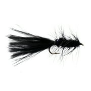 Cortland Fairplay Black Wooly Bugger Fly, Size 10, 4 Pack, 709362