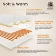 thumbnail image 4 of Blunique Heated Mattress Pad Queen Size with Dual Control Electric Blankets Bed Heater, Silver Gray 60 x 80 inch, 4 of 8