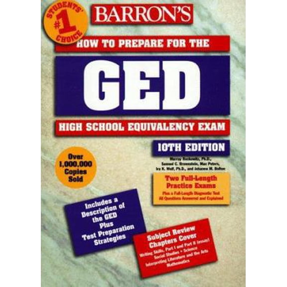 Pre-Owned Barron's How to Prepare for the Ged : High School Equivalency Exam (Barron's How to Prepare for the Ged High School Equivalency Exam (Book Only)) (Paperback) 0764104330 9780764104336