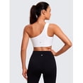 thumbnail image 2 of CRZ YOGA Butterluxe One Shoulder Sports Bras for Women One Strap Low Impact Workout Yoga Tops, 2 of 6