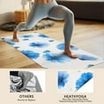 thumbnail image 4 of Pioneer Flower Floral Print Pattern Hot Yoga Mat Towel Non Slip for Hot Yoga - Quick-Drying Yoga Mat Cover with 4 Corner Pockets with Travel Bag - Hot Yoga Towel Non Slip 70"x26", 4 of 6