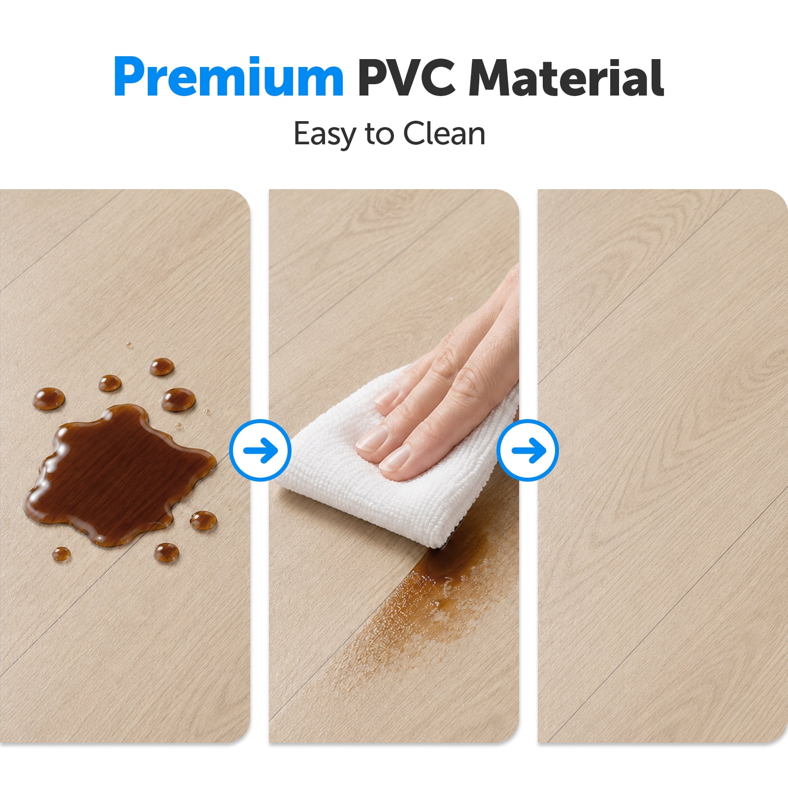 2.0 PVC Floor Mat, Raised Non-Slip Design