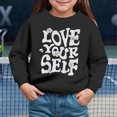 thumbnail image 2 of TOWED22 Girl's Sweatshirt Oversized Cute Graphic Crewneck Long Sleeve Pullover Tops,2Y, 2 of 4