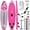 Crimson Dream Pink, variant on 10.6' Inflatable Stand Up Paddle Boards, 33" Paddle Board of All Skill Levels with Complete Inflatble SUP Accessories, Hand Pump, Waterproof Bag, Removable Fin, Leash