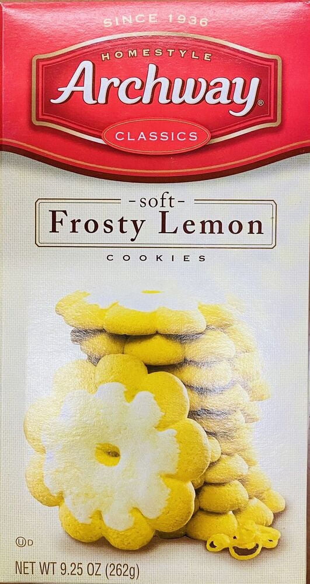 4x Archway Homestyle Classics Soft Frosty Lemon Cookies 9.25 Oz - 4 BOXES BULK