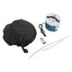 thumbnail image 2 of Tienda de sauna de vapor Jadeshay Kit de sauna de vapor portátil negro con borde azul, 2 of 8