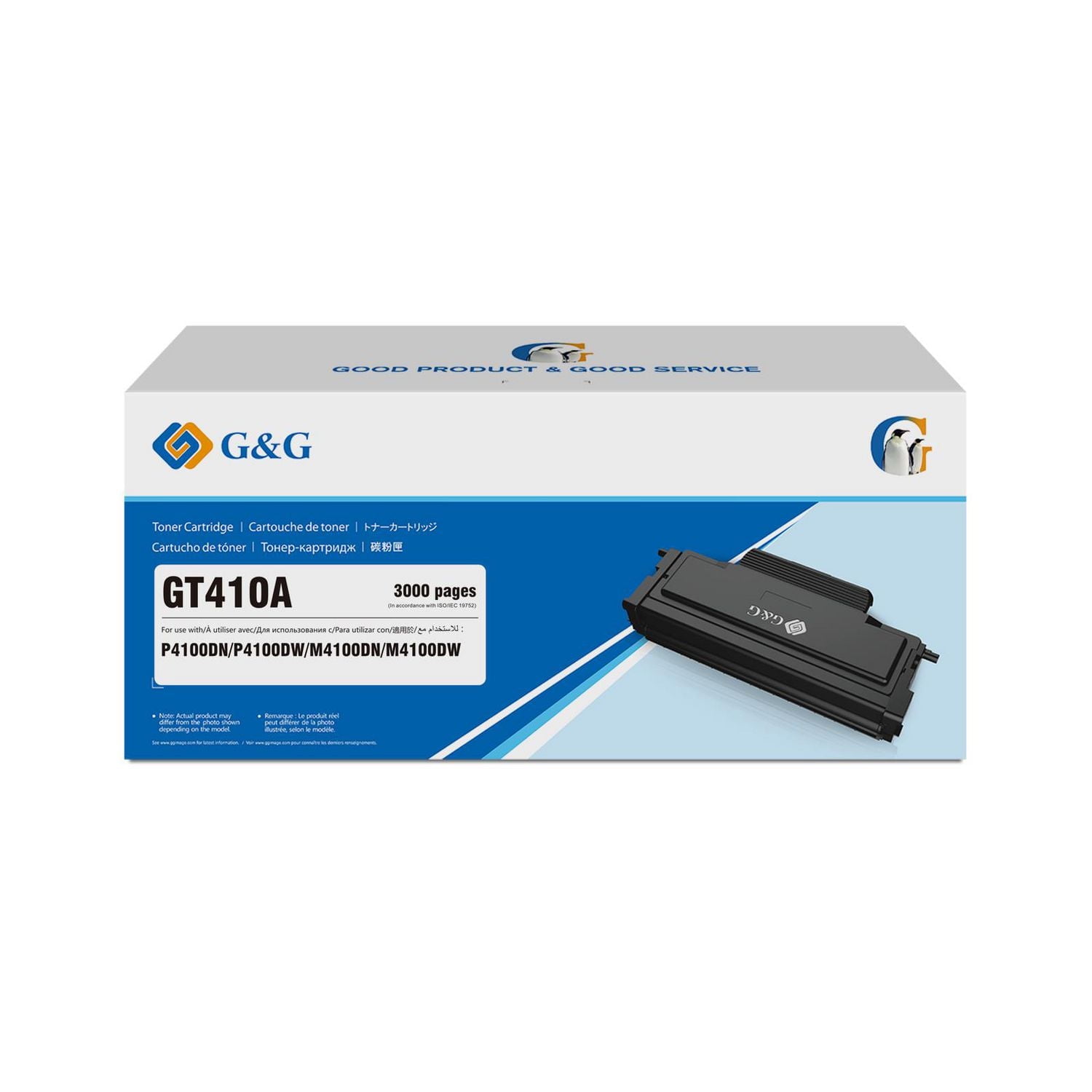 G&G GT410A Black Toner Cartridge, Standard Yield