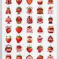 thumbnail image 4 of 35pcs-50pcs Sweet Strawberry PVC Sticker Decals Kids Stickers Stationery Stickers for Fridge Luggage Suitcase, 4 of 9
