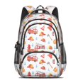 thumbnail image 2 of Fireman and Sign White Pattern Cute School Backpack Bag with Padded Back and Adjustable Shoulder Straps 16.9 X 12.6 X 5.9 Inches, 2 of 5