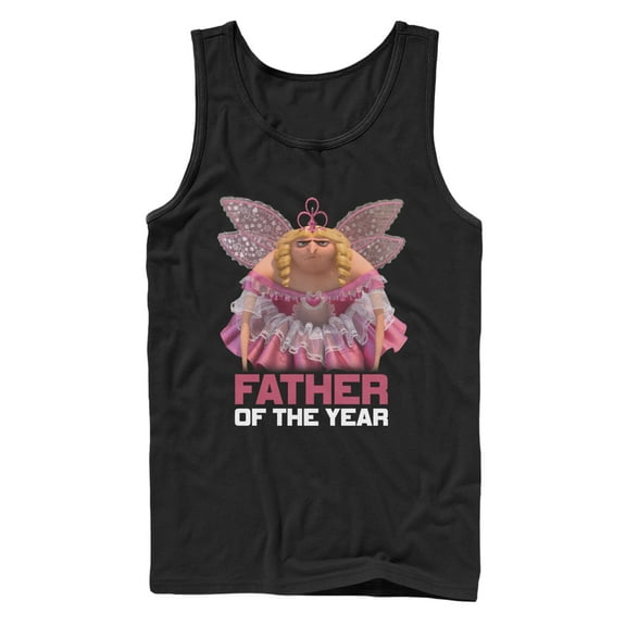 Men's Despicable Me Father of the Year Fairy Gru  Tank Top Black Medium