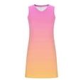 thumbnail image 6 of Up to 30% off Women Summer Dresses, Women's Summer Sexy Fashion Printing Sleeveless V-Neck Dress(Yellow-Orange,XXXL), 6 of 7