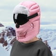 thumbnail image 4 of Ciclismo invierno cálido pasamontañas sombrero gorro nieve esquí cuello cara máscara capucha para Gafas Negras Zulema Gorra cálida de invierno, 4 of 8