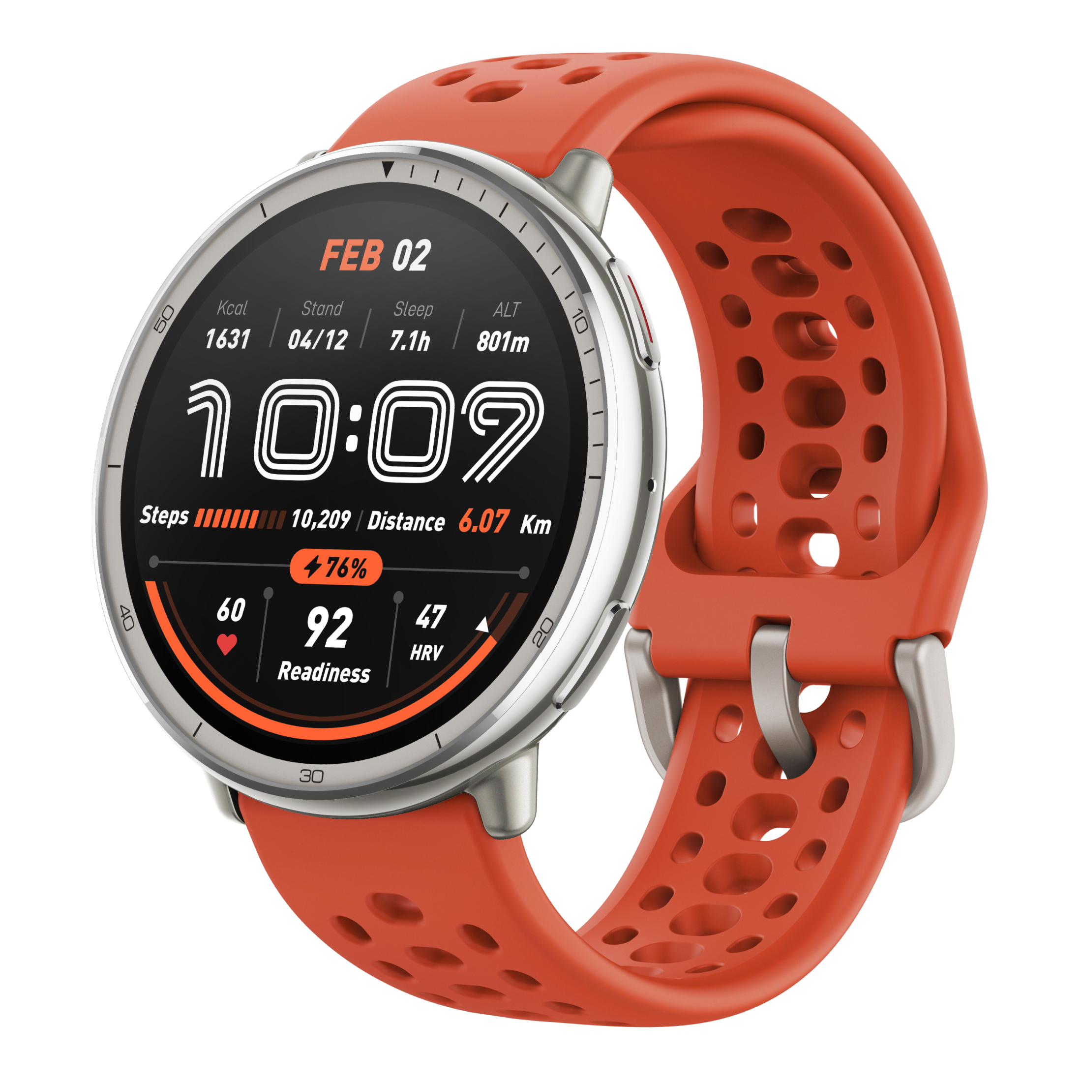 Amazfit Active 2 Smart Watch 44mm, Red