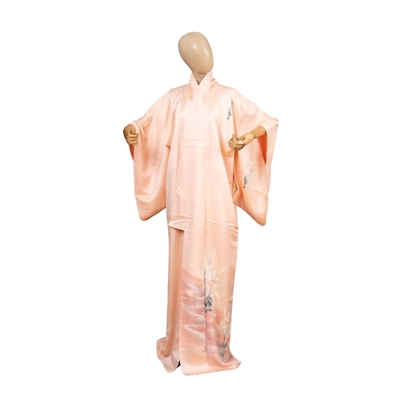 DEAR VANILLA Authentic Traditional Japanese Homongi Kimono for Women Silk Robe Made in Japan KMH-0118
