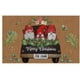 thumbnail image 1 of Alfombra de terciopelo de cristal antideslizante para pasillo de dormitorio con diseño de muñeco de nieve y Papá Noel, 1 of 6
