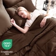 thumbnail image 3 of Queen Comforter Set, Dark Grey 7 Pieces Bed in a Bag All Season Bedding, with Stitch Quilted Comforter Flat Sheet Fitted Sheet Pillowcases, 3 of 9